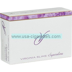 Virginia Slims Superslims Gold Pack Cigarettes